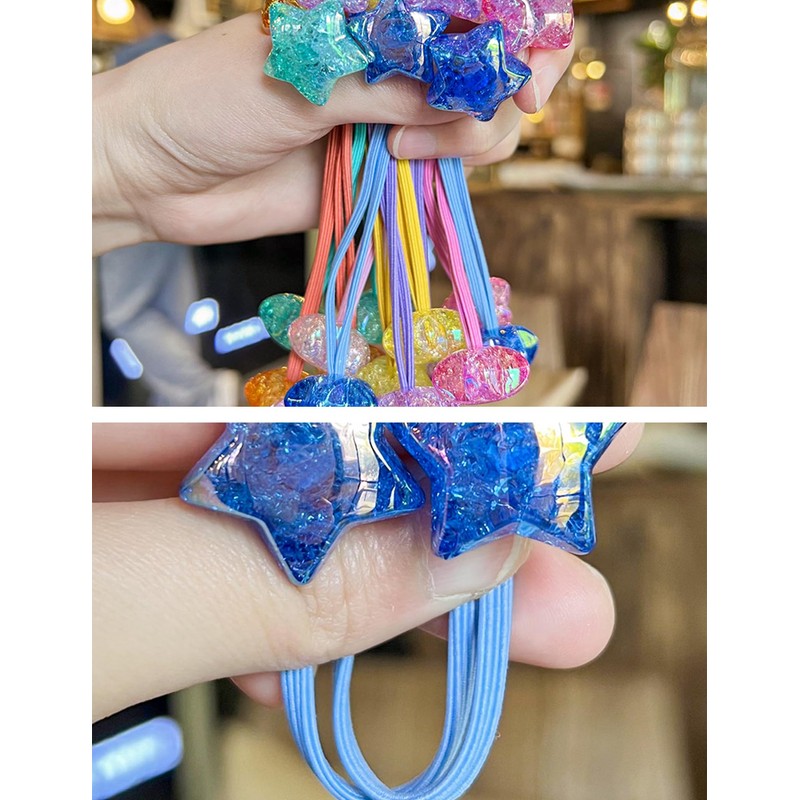 GFun Hair Tie, Stars, Kids, Small, Sparkling, Hair Ornament, Star,