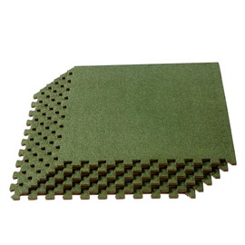 We Sell Mats 3/8 Inch Thick Interlocking Foam Carpet Tiles Durable Carpet Squares Anti Fatigue Support for Home Office or Classroom Use, 24 in x 24 in