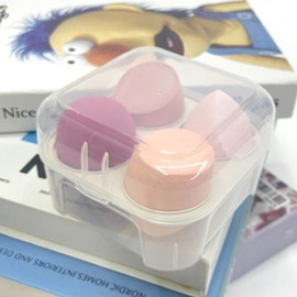 Peach Waterdrop Egg Puff 4-Piece Set Set 3ea