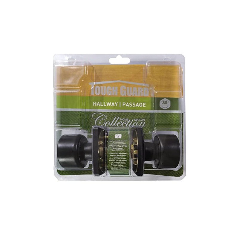 Door Lock Knob Passage Cove Matte Black
