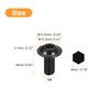 sourcing map Flanged Button Head Socket Cap Screws, 100 Pcs