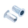 M4 Blind Rivet Nuts, Countersunk Head, Grooved Round Body, Open-Ended