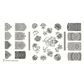 MoYou's XL Ethnic plates collection 2, gorgeous boho full designs stamping template for nail art
