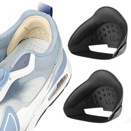 LUYING 靴擦れ防止 かかとパッド 2個入 粘着性なし接着剤なし後付けシート靴 踵 靴ずれ防止パッド 保護パッド 滑り止め 靴 サイズ調整 自由にカット可能 大きすぎる靴対策 ほとんどの靴に適合 衝撃吸収 強粘着 靴擦れ防止パッド 滑り止め 靴 サイズ調整 衝撃吸収 男女兼用 (ブラック, M)