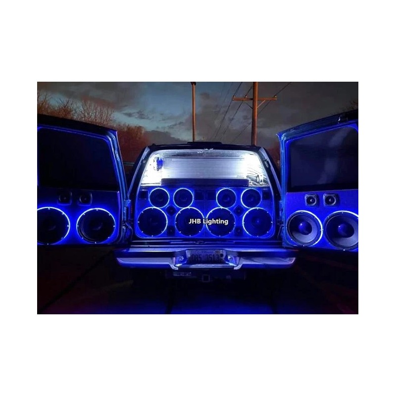 JHB Pair 8" Bluetooth Remote RGB LED Rings Lights for