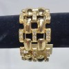 Devan gold stretch bracelet with rhinestones NWT