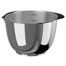 Rosti Margrethe Mixing Bowl, Dough Bowl, Metal Bowl, Salad Bowl, 2 Litre Stainless Steel