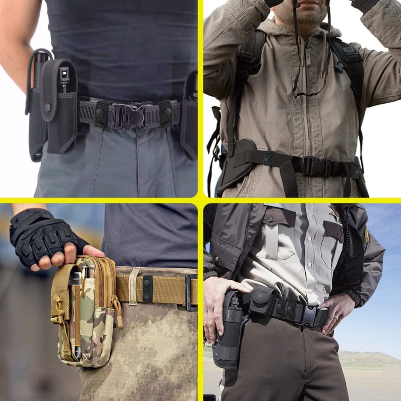SANNIX 10pcs Duty Belt Keeper Nylon Tactical Keeper with Double