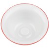 Fendrihan Porcelain Shaving Bowl, Hand-Painted Red Rim