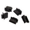 CablesOnline 10-Pack HDMI Male Dust Cover Port Protectors, Black (CV-H01-10)