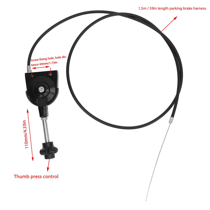 Brake Lever with 1.5m Cable Universal Handbrake Lever for Kart