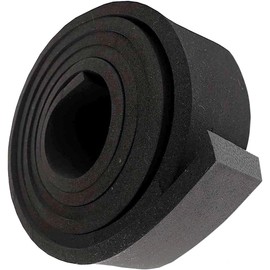Sponge Neoprene Rubber Strip - Non-Adhesive Weather Stripping Insulation Roll for Gaps Between Door or Window Frame and Framework - 0.75” x 0.375” Thick - 20 ft roll.