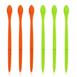 6 Pack Orange Peeler Tool Citrus Fruit Opener Kitchen Cutter Plastic Orange Peelers Tools Lemon Citrus Remover Easy Open Citrus Peel Cutter Vegetable Slicer Kitchen Accessories (Orange + Green)