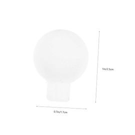 Yardenfun 100pcs String Miniture Decoration Lamp Finials Decorative Globe Light Bulbs Mini Light Bulbs Led Decor Led Bulb Fairy Accessories Led Lamp Bead Cover Round Beads String Lights Abs