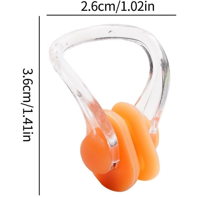 1Piece White Waterproof Swimming Nose Clip Soft Silica Gel Nose