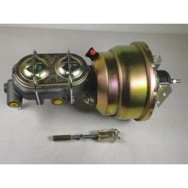 espeedpro21 7" Dual Street Rod Power Brake Booster w/ Master Cylinder & Straight Bracket Kit