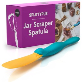 OTOTO Splatypus Jar Spatula for Scooping and Scraping - Unique Fun Cooking Kitchen Gadgets for Foodies - BPA-free & 100% Food Safe - Crepe Spreader