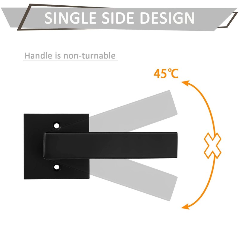 Probrico 10 Pack Dummy Door Lever,Single Sided Door Handle for