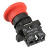 Baomain Push Button Switch ZB2-BE102C 22mm NC N/C Red Mushroom