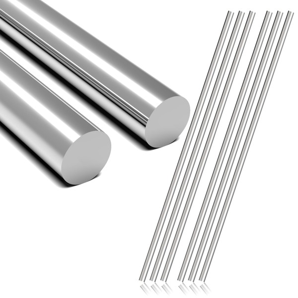 Lyrlidr 6 Pcs 304 Stainless Steel Round Rods - 3/8"