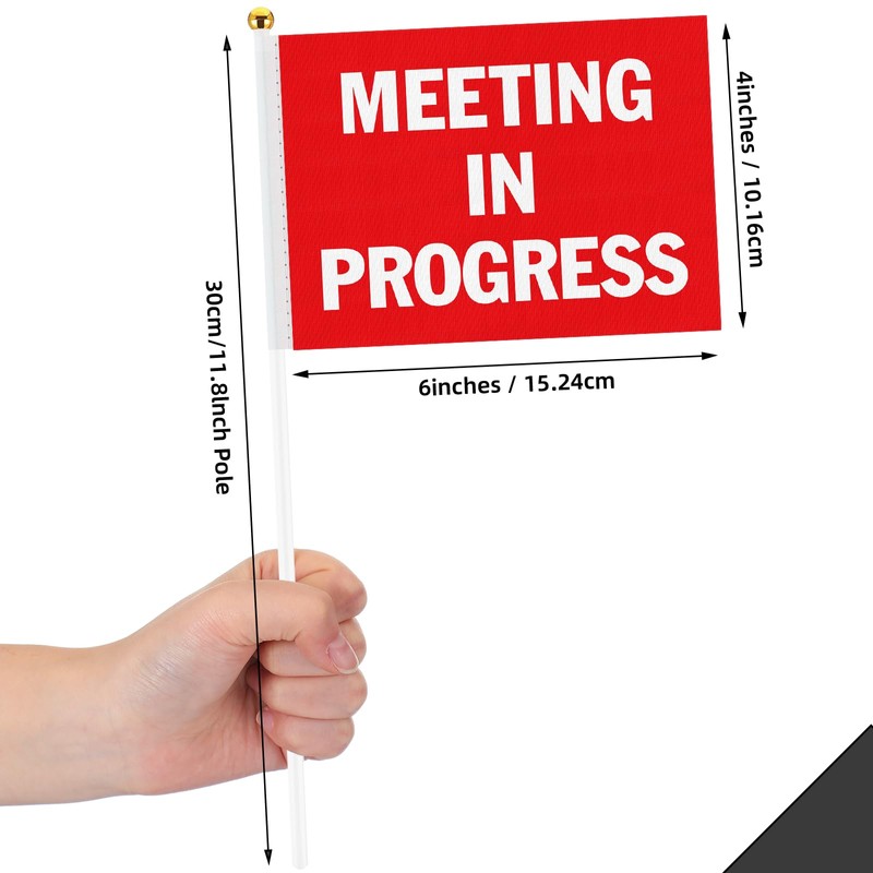 SmoothNovelty 6 Pack Double Sided Desk Sign Flag Office Privacy