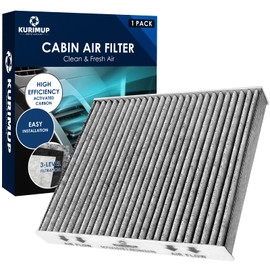 KURIMUP Cabin Air Filter,Replacement for CP157(CF12157), Premium Cabin filter with Activated Carbon, Fit for Mazda CX9, Lexus RX350/ES350, Toyota RAV4/Camry/Prius/Avalon/Highlander(1 pack)