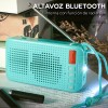 Maíz Bocina Lampara Portatil Carga Panel Solar Bluetooth Radio