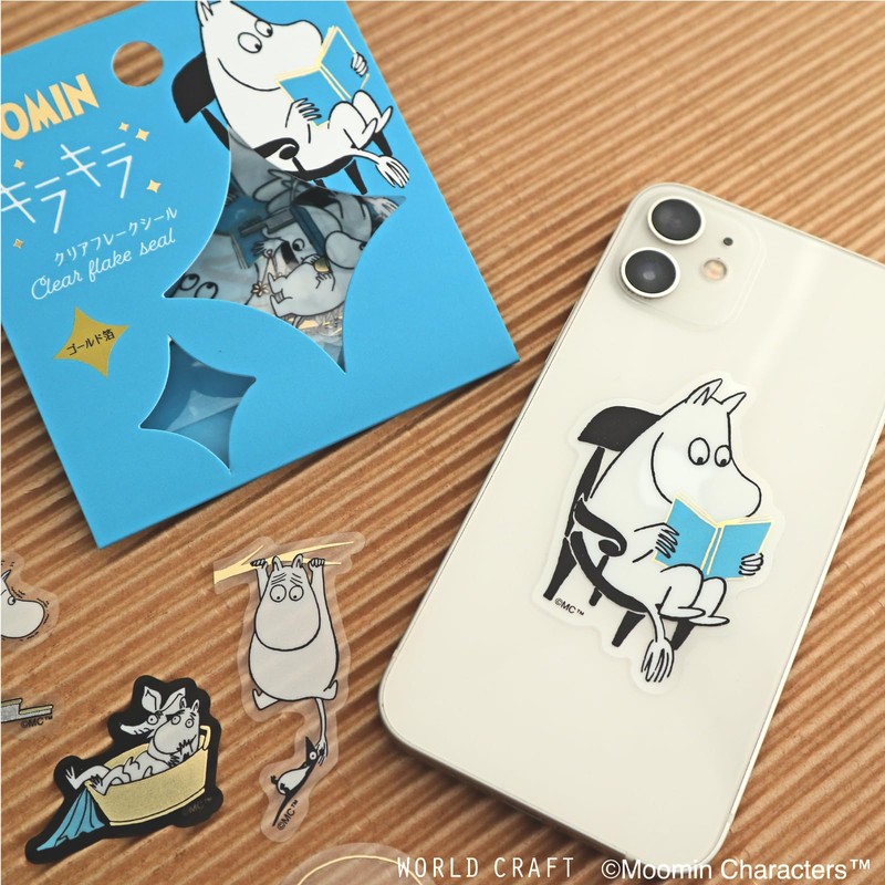 WORLD CRAFT MOKFS-001 Moomin Glitter Clear Flake Seal