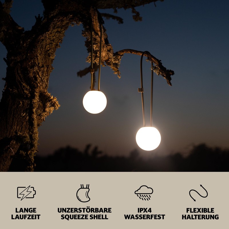Campo Libre LENI Sphere, Camping Lamp, LED Lamp for Hanging,