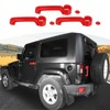 JOSHELA for Jeep JK Door Handle Cover Trim Red for