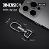 KeyUnity KM13 Rotating Key Ring with D-Ring Key Shackle, Key