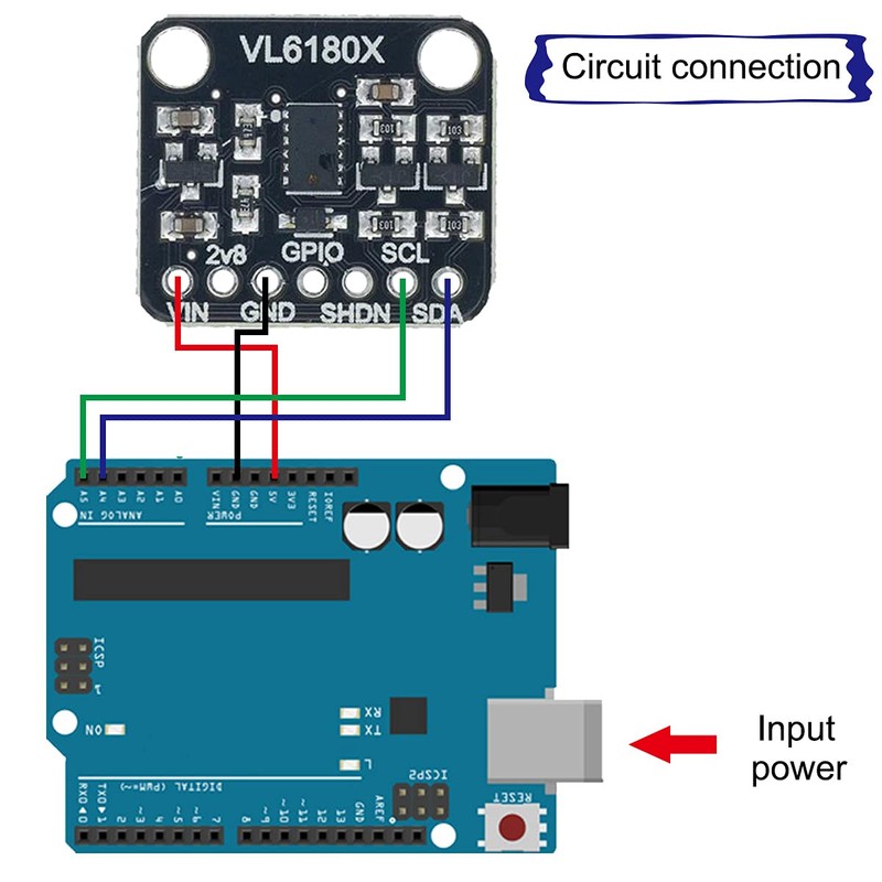 Youmile 2 PCS Ranging Sensor VL6180 VL6180X, Optical Distance Measuring