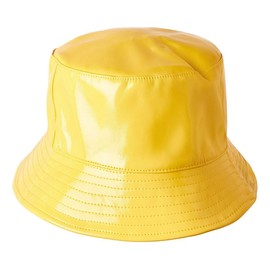 Noisy may Women's Nmsky Vinyl Bucket Hat Noos Fishing Hat, Habanero Gold