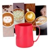 ULTECHNOVO Non Stick Stainless Steel Milk Pourer for Red Frothing