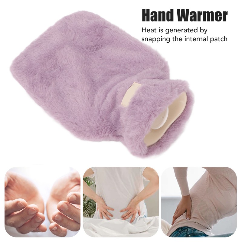 PVC Hot Water Bag with Soft Plush Cover Leakproof Winter
