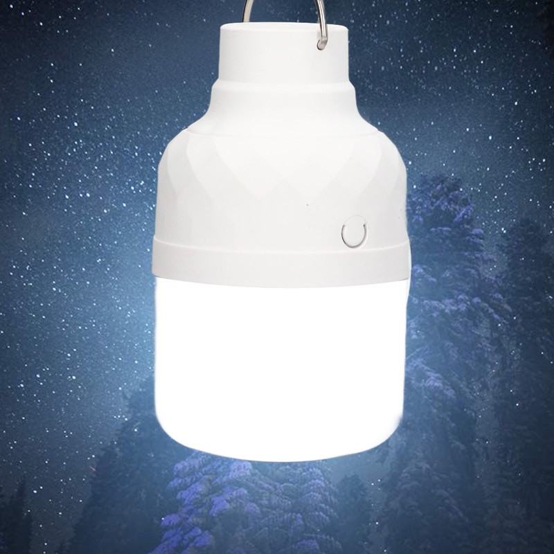 Solar Powered LED Bulb 40W 5000K 1500lm Portable LED Light