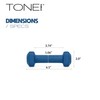 Tone Fitness 2 lb Neoprene Dumbbell Pair for Home Workouts