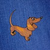 Dachshund Dog Patch for Iron-On or Sew-On Iron-On Patch Dachshund