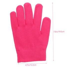 Minkissy 1pair Moisturizing Hand Covers Overnight Lotion Spa Gloves for Softening Dry Skin Gel Lined Hand Care Gloves for Daily Use and Travel