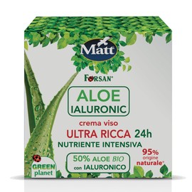 La Tradizione Erboristica Forsan - Aloe Ialuronic Face Cream - Ultra Rich Moisturising Cream 24 Hours, with Organic Aloe Vera and Natural Hyaluronic Acid - 50 ml