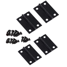 Mini Hinges, Wooden Box Hinges, Small Gift Box Hinges, 1.3 inch Small Hinges, Black Copper Hinges, Used for Wooden Boxes, Jewelry Boxes, cabinets (4 Pieces)