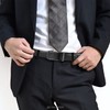 CHAOREN Men's Leather Belt, Auto-Lock Type, No Holes, Business Suit