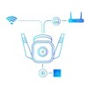 Tapo Tapo TC65 2K Security Camera Outdoor Wireless & Wired,