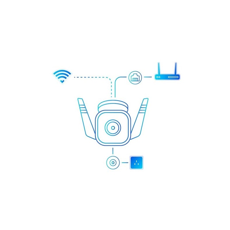 Tapo Tapo TC65 2K Security Camera Outdoor Wireless & Wired,