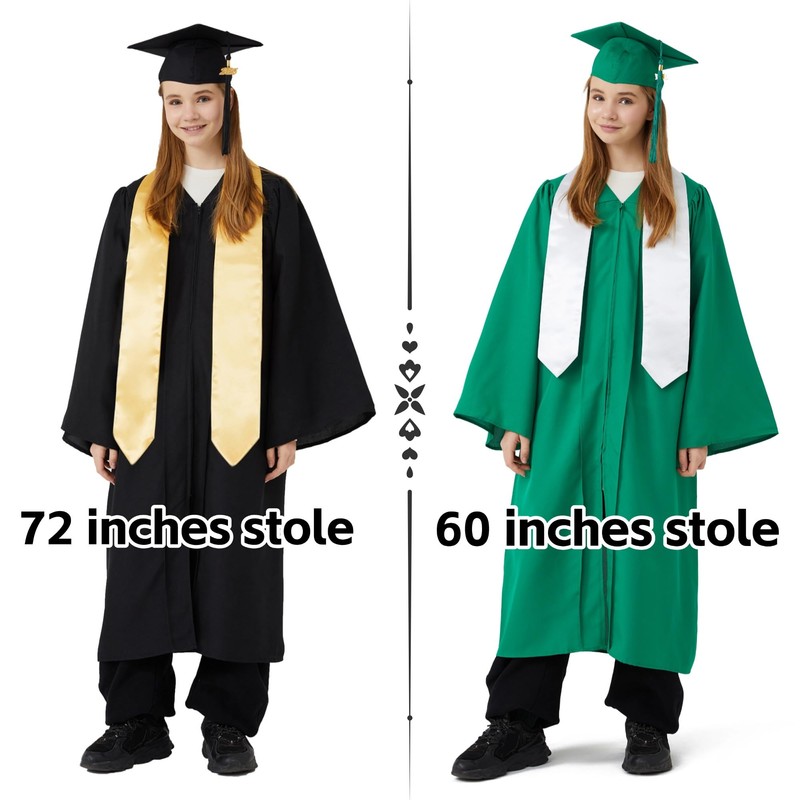 UIALECG Unisex Graduation Stole Blank Graduation Sash Plain Grad Stole,Pink