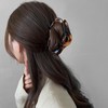 Sttiafay Large Claw Hair Clip - Brown Acrylic Geometric Big