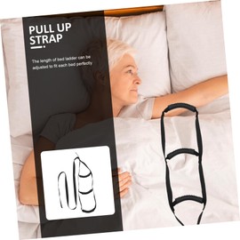 FOMIYES Get up Aid Rope Disabled Pull up Belt Leg Loop Lifter Elder Sit up Assist Strap Adjustable Assist Belt Bed Ladder Helper Elderly Leg Lifter Senior Sash Adjustable Strap Nylon Black