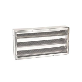 GAF Master Flow - 16 in. x 8 in. Aluminum Foundation Vent with Adjustable Louvers, 73 sq. in. Net Free Vent Area, Built-in Screen for Pest Protection, Easy Installation for Block & Brick Construction