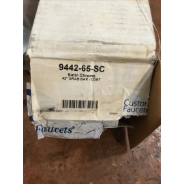 California Faucets 42” Bath Grab Bar Satin Chrome Finish California Faucets 9442-65-SC 42 In x 1.25