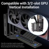 BTBcoin Vertical GPU Mount with PCIE 4.0 Riser Cable 200mm,